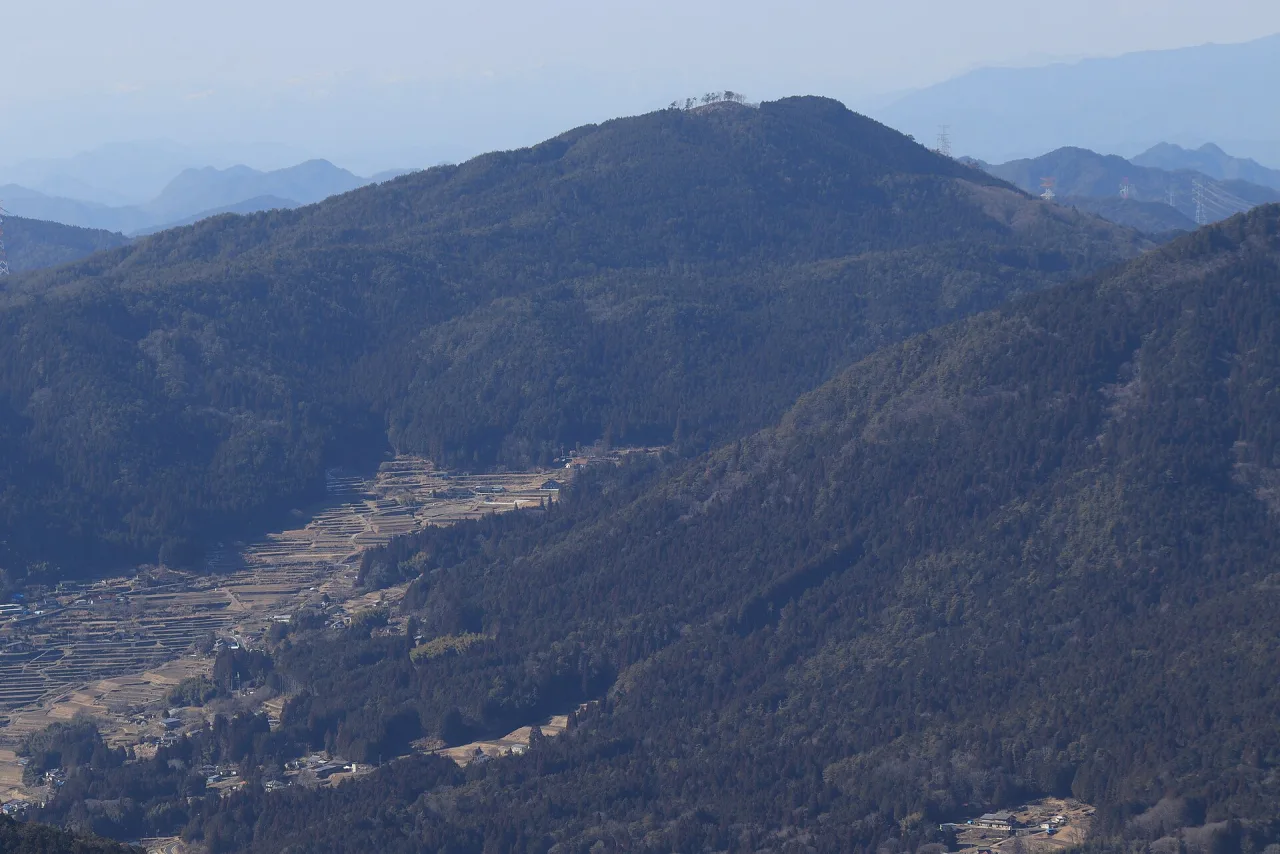 笠置山モーターパーク周辺の風景（Mount Kengyo from Mount Kasagi 2021-02-06）